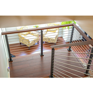 DAIYA บันไดในร่มลูกกรงที่มีสีดำโพสต์ราวบันไดก้านออกแบบบาร์ - Product Image 4