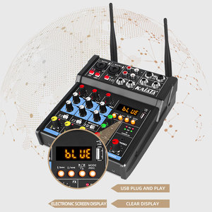 Equipo de sonido de <span class=keywords><strong>audio</strong></span> KAIKA, mini mezclador de sonido portátil, transmisión en vivo, con micrófono profesional, para transmisión en vivo - Product Image 3