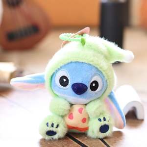 Cute <strong>Stitch</strong> Small Pendant Plush Toy Doll Embroidered Cloth Bear Keychain for Stress Relief and <strong>Bag</strong> Hanging - Product Image 6