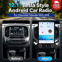 Head Unit Android Langsung dari Pabrik Untuk Chevrolet Colorado 2015 2018 Gaya Tesla Qualcomm Snapdragon 665 Wireless CarPlay