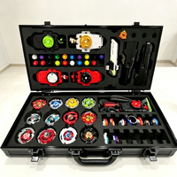 Étui portable en aluminium et acrylique transparent pour toupies, boîte de présentation et de collection, lanceur de combat et accessoires