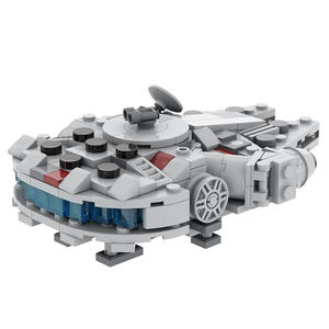 MOC2125 Space Wars Mini Halcón Milenario 284 piezas ladrillos ciencia ficción guerra interestelar película leguoguo juegos para niños Juguetes - Product Image 4