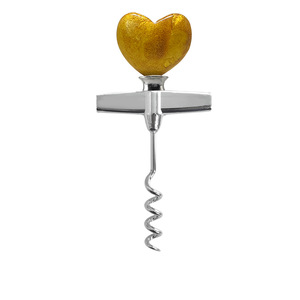 Valentine's Day Heart Shape Corkscrew Wine Opener Stainless Steel Zinc Alloy Bottle Opener Flat Design QRS019 C5 C4 - Product Image 1