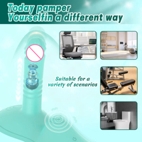 Vibromasseur Dildo à Ventouse Télécommandé par Application, Masseur Télescopique Insérable, Stimulateur Clitoridien Étanche en Silicone pour Femme