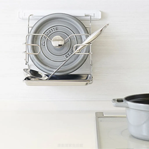 Premium quality Enamel compatible lid rack Hot selling Space-saving lid <b>holder</b> - Product Image 4