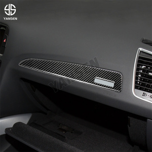 Cubierta embellecedora para salpicadero de coche, Panel de tablero de copiloto, pegatina de fibra de carbono para Audi Q5 <span class=keywords><strong>8R</strong></span> 2010-2018 SQ5 <span class=keywords><strong>8R</strong></span>, accesorios de Interior de coche - Product Image 5