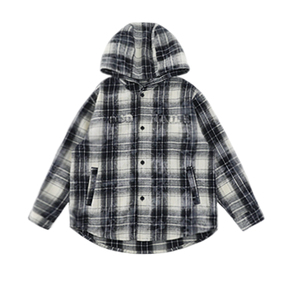 <span class=keywords><strong>Chemise</strong></span> à manches longues à capuche YOEHYAUL QG3319 pour adolescents, garçons, printemps, à <span class=keywords><strong>carreaux</strong></span>, pour adolescents, garçons, tout-petits - Product Image 2