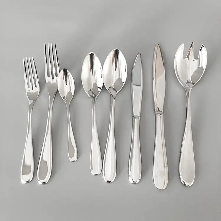 Hot sell Extra heavyweight Mirror finished 304 table fork table and spoon stainless steel Dessert/Salad fork flatware wholesale