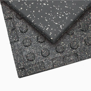 1/2 Zoll dicke 4'x6' Gummi-Trainingsmatte, ineinandergreifende Puzzle-Fliesen, hohe Dichte, stoßdämpfend für Garage und Fitnessraum - Product Image 2