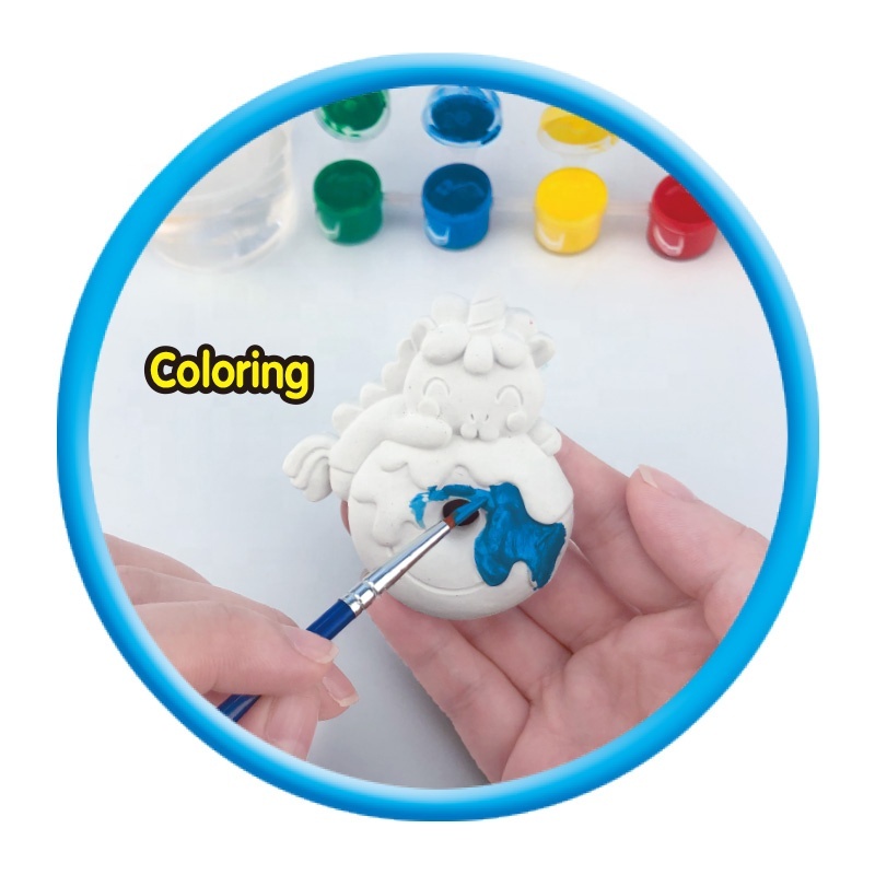Fanelod – Kit De Figurines En Plâtre à Peindre – 8 Pièces Avec Crayons Aquarelle – Activité Créative Et Éducative – Cadeau Anniversaire Enfant