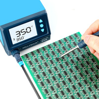 Stasiun Solder Digital KELLYSHUN T12 PLUS dengan Layar Digital, Temperatur Dapat Diatur, Pistol Solder Konstan, Perawatan Ponsel