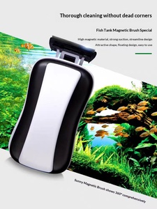 Cepillo Magnético Triangular para Peceras SOBO, Herramienta de Limpieza de Doble Cara con Raspador de Algas, Plástico Resistente - Product Image 5