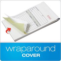 Carnet de commandes et factures autocopiantes NCR en 2 feuillets avec logo personnalisé, format 5,5x8,5 pouces, papier blanc canari, bloc de reçus duplicata, 50 jeux en vrac