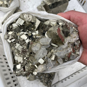 Di alta qualità naturale ruvido calcopirite minerale esemplare di pietra grezzo cubo pirite cristallo di quarzo per la decorazione domestica - Product Image 2