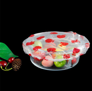 Restes de pique-nique en plein air pour la famille, bols élastiques colorés jetables, couvertures réutilisables en <span class=keywords><strong>plastique</strong></span> extensible, couvertures de stockage des aliments - Product Image 4