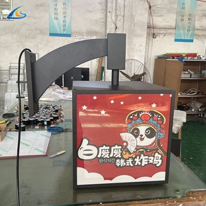 Bốn mặt thiết kế quảng cáo hiển thị đứng vuông ROTARY Cube Led xoay hộp đèn cho triển lãm kinh doanh - Product Image 3