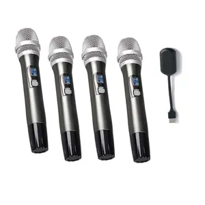 Wireless Dynamic Cordless Singing Vocal Mic Handheld Recordable Microphone With Speaker