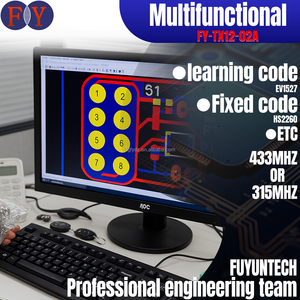 Đen <span class=keywords><strong>433.92Mhz</strong></span> 12 Single Key Channel DC12V công nghiệp điều khiển từ xa LED Strip cơ giới mái hiên Transmitter cố định ánh sáng RF - Product Image 2