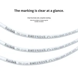 Оптовый коаксиальный кабель HD RG6 с 1 жилой, для видеосигнала, домашнего цифрового спутникового ТВ, защищенный, для кабельного телевидения - Product Image 1