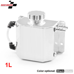 Réservoir d'eau auxiliaire en aluminium 1L, réservoir de trop-plein de liquide de refroidissement avec matériel de montage pour modification automobile - Product Image 5