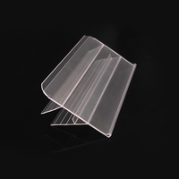 Huasso YZ-19 PVC Transparent Facile à Installer Clip de Fixation pour Panneau d'Affichage Support d'Étiquette de Prix Fournitures de Supermarché Carte 1000mm