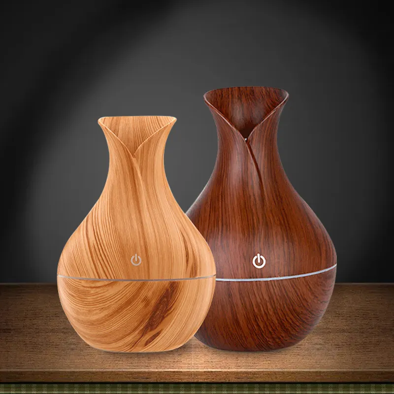 wood air cool mist smart nebulizer ultrasonic led humidifiers bottles essential oil aromatherapy diffusers Humidifier