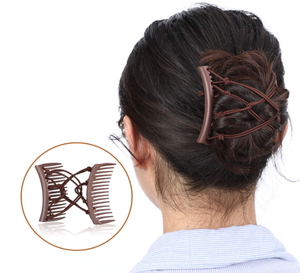 Usine Directe Double Peigne Pince À Cheveux Élastique Réglable Peigne À Cheveux - Product Image 1