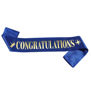 Écharpe dorée en satin pour fille et garçon, idéale pour les cérémonies de retraite, de remise des diplômes, les fêtes et les accessoires de décoration, cadeaux. - Product Image 5