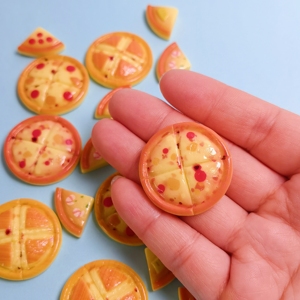 100 Piezas de Lindas Simulaciones de Pizza, Juguetes para Casa de Muñecas, Modelos en Miniatura, Adornos de Comida en Miniatura, Decoración, Accesorios de Resina para Manualidades, Regalo para Niños - Product Image 4