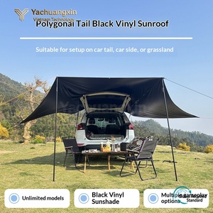 Single Awning Set Outdoor Car Side Canopy Polyester Oxford Cloth Sun Proof Rainproof UV Protection Lightweight - Product Image 6