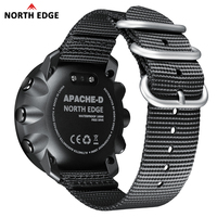 NORTH EDGE 2025 jam tangan cerdas, jam tangan cerdas, APACHE-D, gratis jam tangan olahraga Digital, Altimeter, Barometer, kompas, waktu dunia, anti air 50M