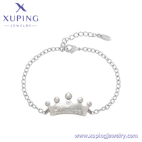 Pulsera de Tenis con Dijes de Xuping Jewelry Dubái Bañada en Oro de 14K y 18K con Eslabones de Cadena a Mano, Moda Lazo, Flor, Corazón y Mariposa Helada para Mujer