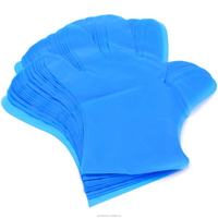 Gants jetables personnalisés en PEHD épais, antidérapants, imperméables, pour la manipulation des aliments rapides et l'utilisation en cuisine, sans poudre, sans silicone, 26 cm, avec logo