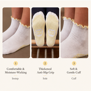 <span class=keywords><strong>Calcetines</strong></span> Cortos de Yoga y Pilates Personalizados para <span class=keywords><strong>Mujer</strong></span>, <span class=keywords><strong>Calcetines</strong></span> de Yoga con Volantes, Diseño Personalizado, Antideslizantes, con Logotipo - Product Image 2