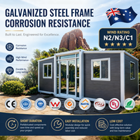 Maison conteneur extensible de type Granny Flat, norme australienne, 20 pieds, 40 pieds, villa préfabriquée de luxe, maison mobile préfabriquée étanche