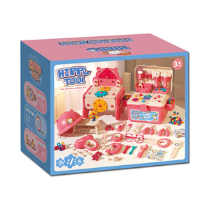 Ensemble d'outils pour enfants 218Pcs Kits Boîte à outils avec casques et perceuses Faire semblant de jouer Kits de construction pour enfants de 3 ans et plus Ensemble d'outils pour tout-petits - Product Image 5
