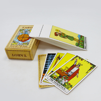 Vente en gros Europe et Amérique Classiques tTarot Impression personnalisée logo tarot cartes à jouer jeu de cartes avec guide