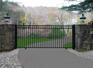 Panneau de clôture de sécurité en acier galvanisé <span class=keywords><strong>coulissant</strong></span> double à pointe de lance automatisé pour usine de fabrication, durable, pour usage industriel - Product Image 4