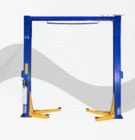 Two Post Clear Floor Car Lift Hydraulic Vehicle Hoist For Auto Garage Workshop Service Station Use Tire Inflators