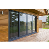 Portes en verre pour maisons porte coulissante en verre de balcon portes-fenêtres avec moustiquaire