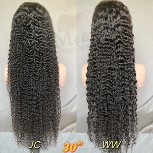 Peluca de Cabello Humano Remy con Frente de Encaje Transparente de 30 Pulgadas, Cabello Rizado, con Pelo de Bebé, 13x4, Densidad 180, Cutícula Brasileña - Product Image 6