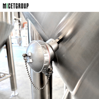 Fermenteur conique en acier inoxydable de 1000 L, cuve de fermentation de bière à double enveloppe pour microbrasserie commerciale