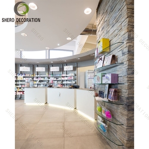 Diseño Interior Moderno para Farmacias, Exhibidores de Madera para Dispensarios, Diseño Personalizado de Mostrador de Farmacia con LED - Product Image 5
