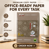 Papier copie A4 blanc de qualité supérieure 75 g/m² lisse et fiable pour la vente en gros