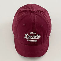 Gorra de 6 Paneles de Sarga con Visera Corta, Personalizada con Marca, Bordada, Unisex, Talla Pequeña, Estilo Americano Urbano, para Parejas