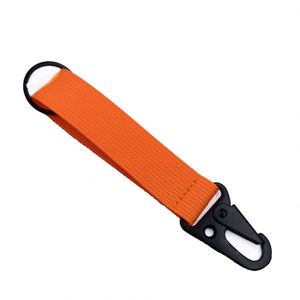 Nylon Keychain Solid Color Fashion DIY Hook Keychain Wrist Lanyard <b>Key</b> Chain - Product Image 4