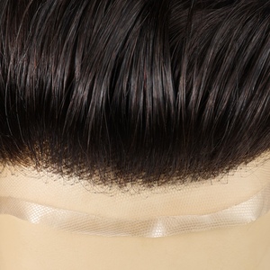 Pelucas de Cabello Humano BIO Base para Hombre, Sistema Capilar Masculino, Cabello para Hombres, Mejor Precio, Buena Calidad, Corte de Cabello 1B - Product Image 3