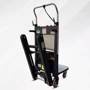 4-पहिया फोल्डेबल प्लेटफॉर्म बेल्ट बेल्ट के साथ स्टील इलेक्ट्रिक सीढ़ी पर्वतारोही ट्रॉली पर्वतारोही ट्रोली - Product Image 2