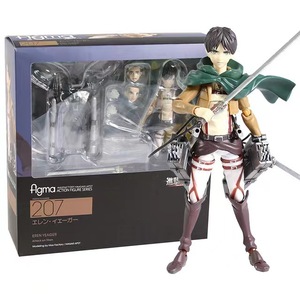 2021ของเล่นพลาสติกพีวีซีอะนิเมะ14 cm ลายการ์ตูน Mikasa <span class=keywords><strong>Levi</strong></span> <span class=keywords><strong>Eren</strong></span> ในบรรจุภัณฑ์กล่องสีขายดี - Product Image 2