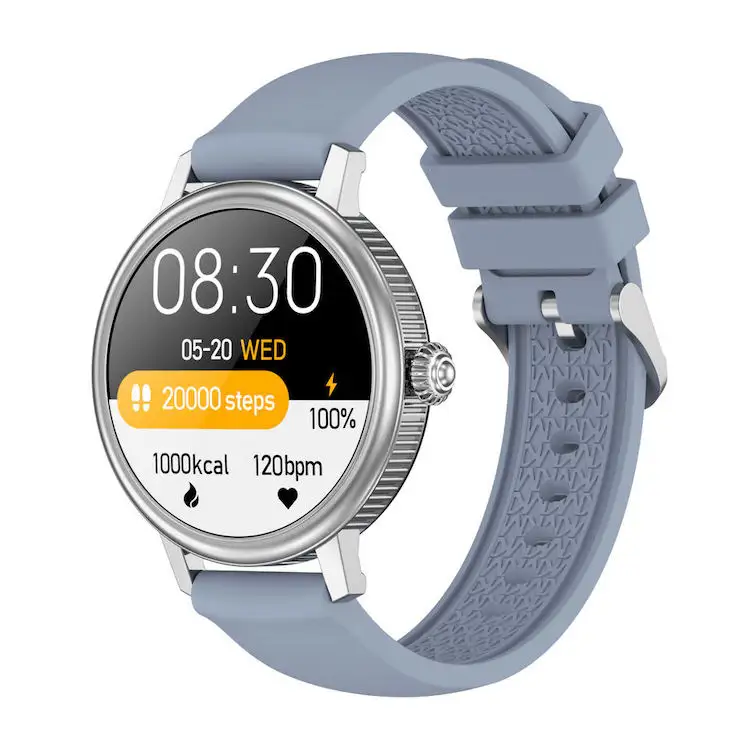 חדש אופנה ליידי Smartwatch 1.19 אינץ עגול מסך מלא מגע אופנה מתנות לנשים כושר גשש חכם שעון CF90